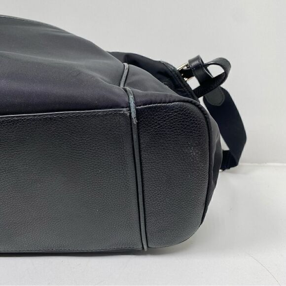 Burberry Flap Nylon Diaper Bag Black - Picture 13 of 15